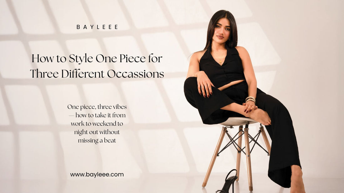 How to Style One Piece for Three Different Occasions (work, weekend, night out)