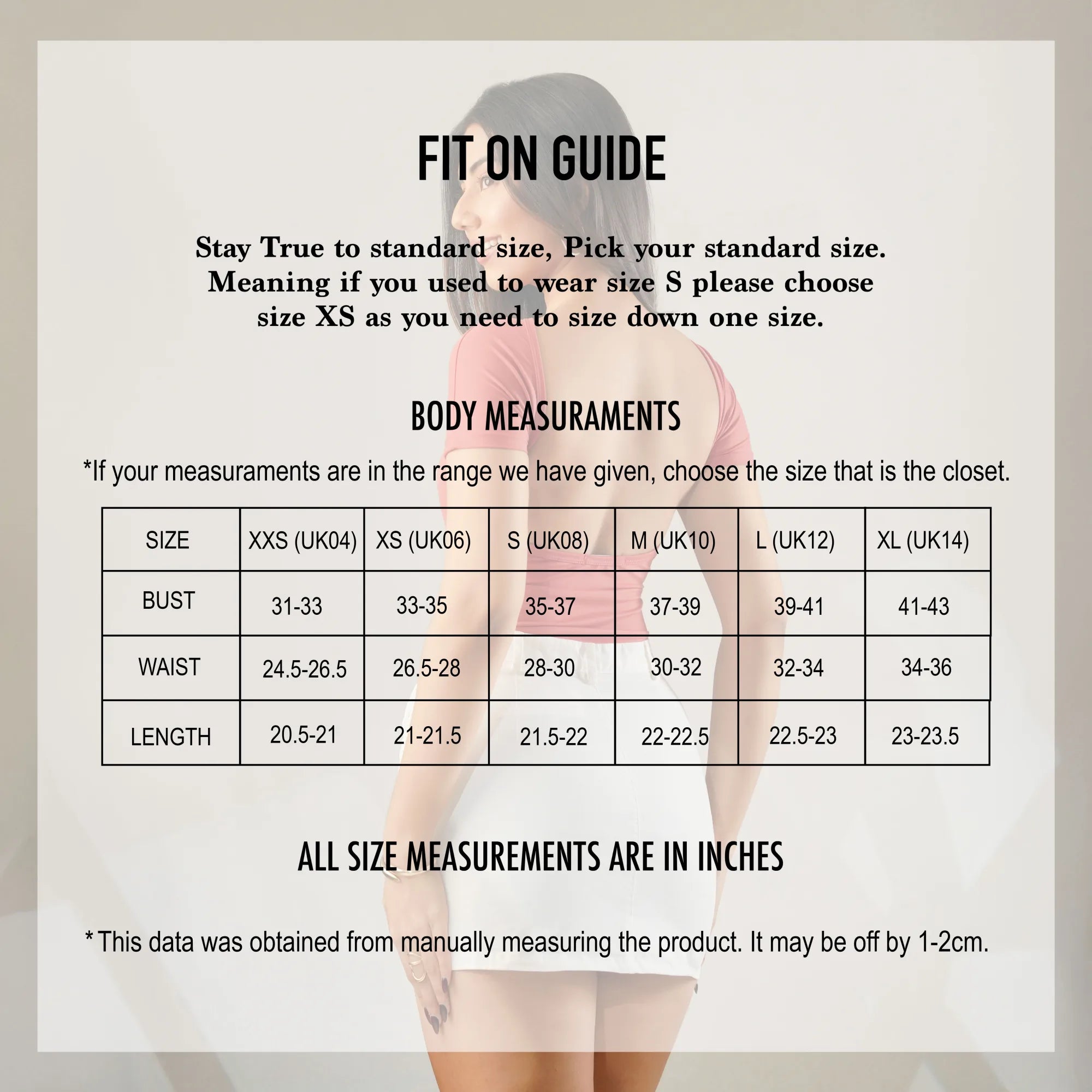 BAYLEEE BERRI PEACH BLACKLESS TOP