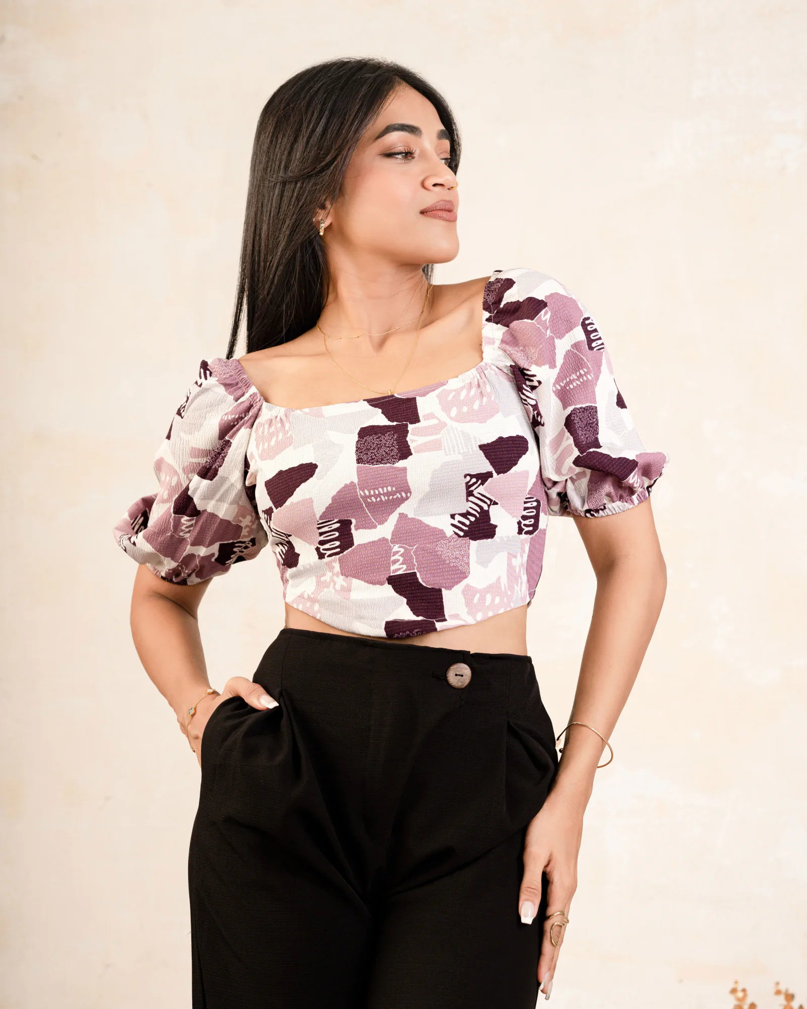 Bayleee Neza Purple Top