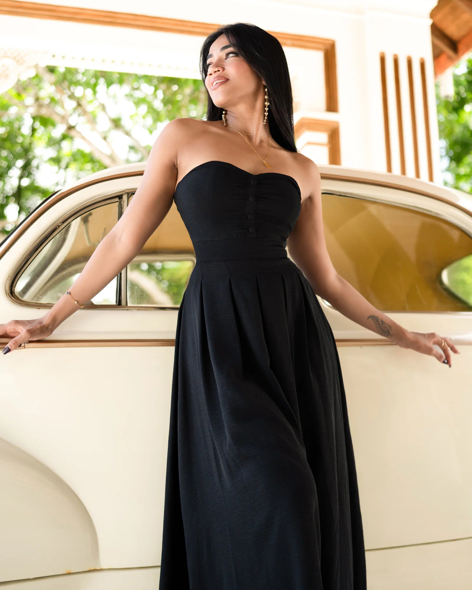 Bayleee Avani Black Maxi Dress