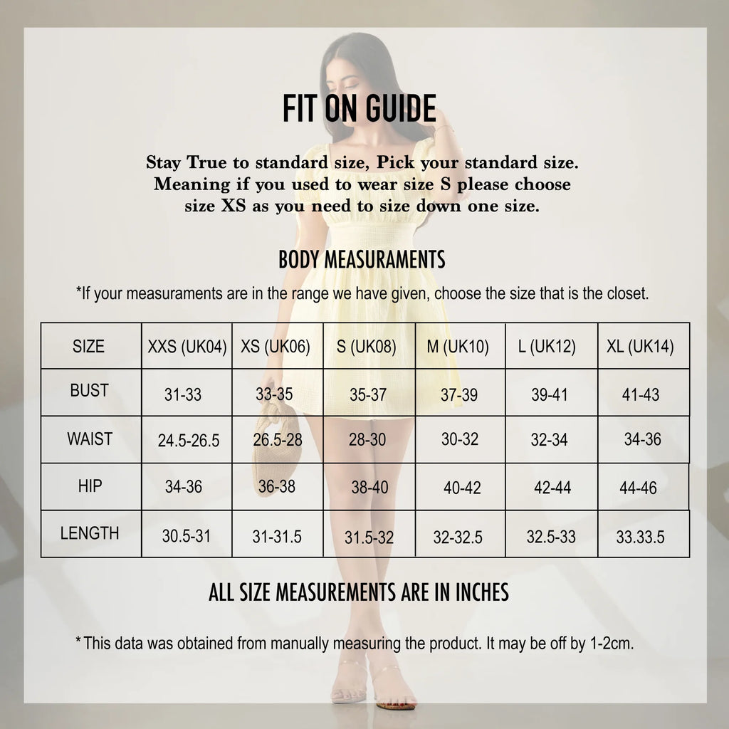 BAYLEEE VALENTINA YELLOW MINI DRESS