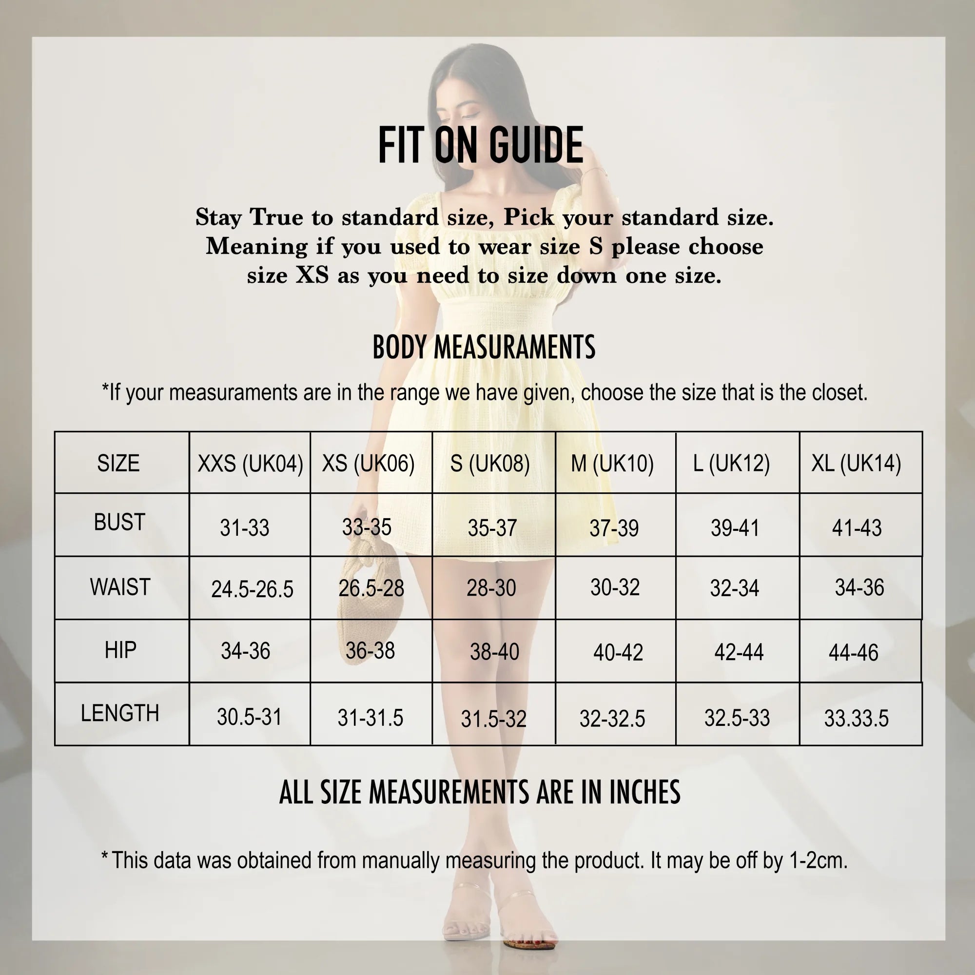 BAYLEEE VALENTINA YELLOW MINI DRESS