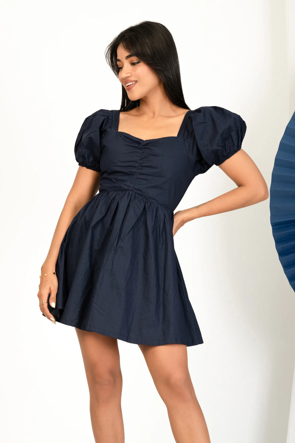 Bayleee Serra Blue Mini Dress