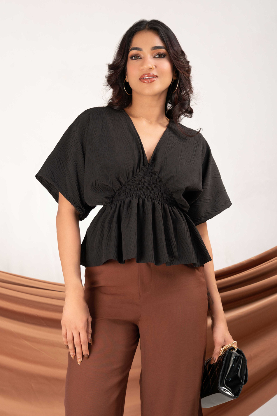 BAYLEEE AZAEL KIMONO SLEEVE TOP