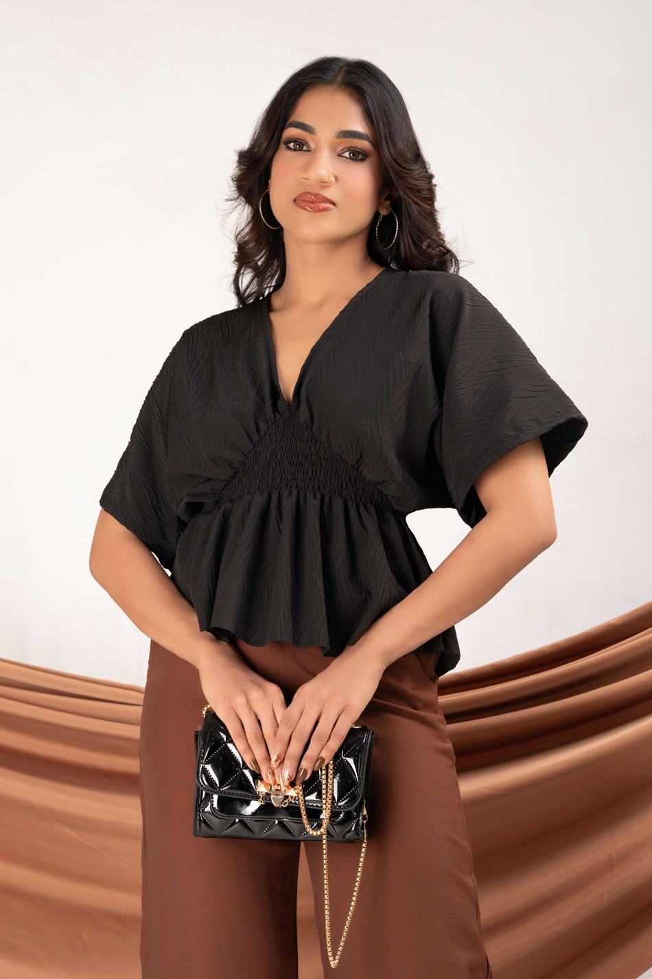 BAYLEEE AZAEL KIMONO SLEEVE TOP