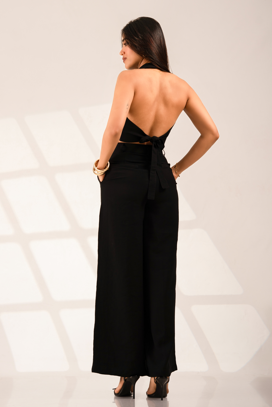 BAYLEEE SOULAY BLACK STRAIGHT LEG PANT