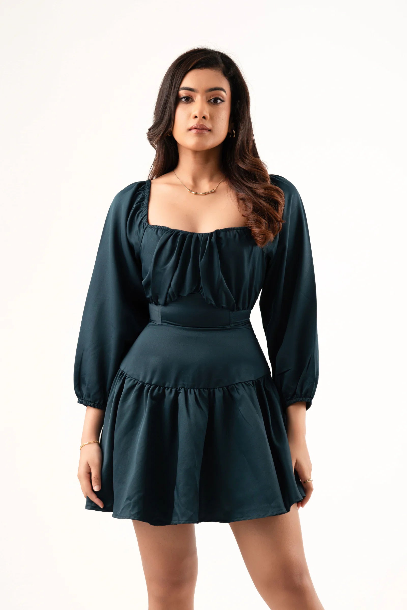 Bayleee Riva Long Sleeve Mini Dress