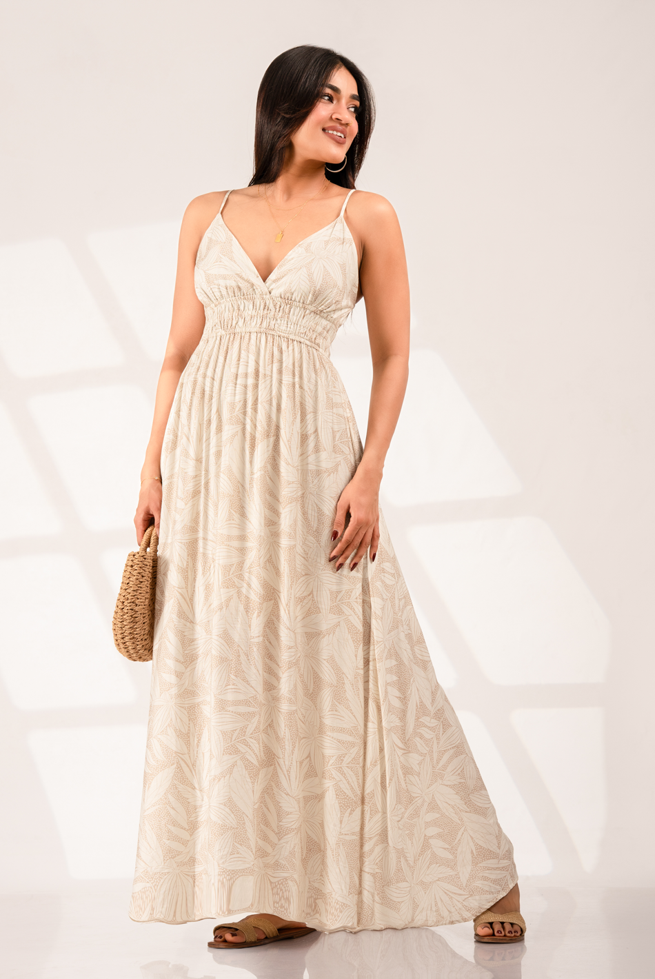 BAYLEEE NORZA STRAPY MAXI DRESS