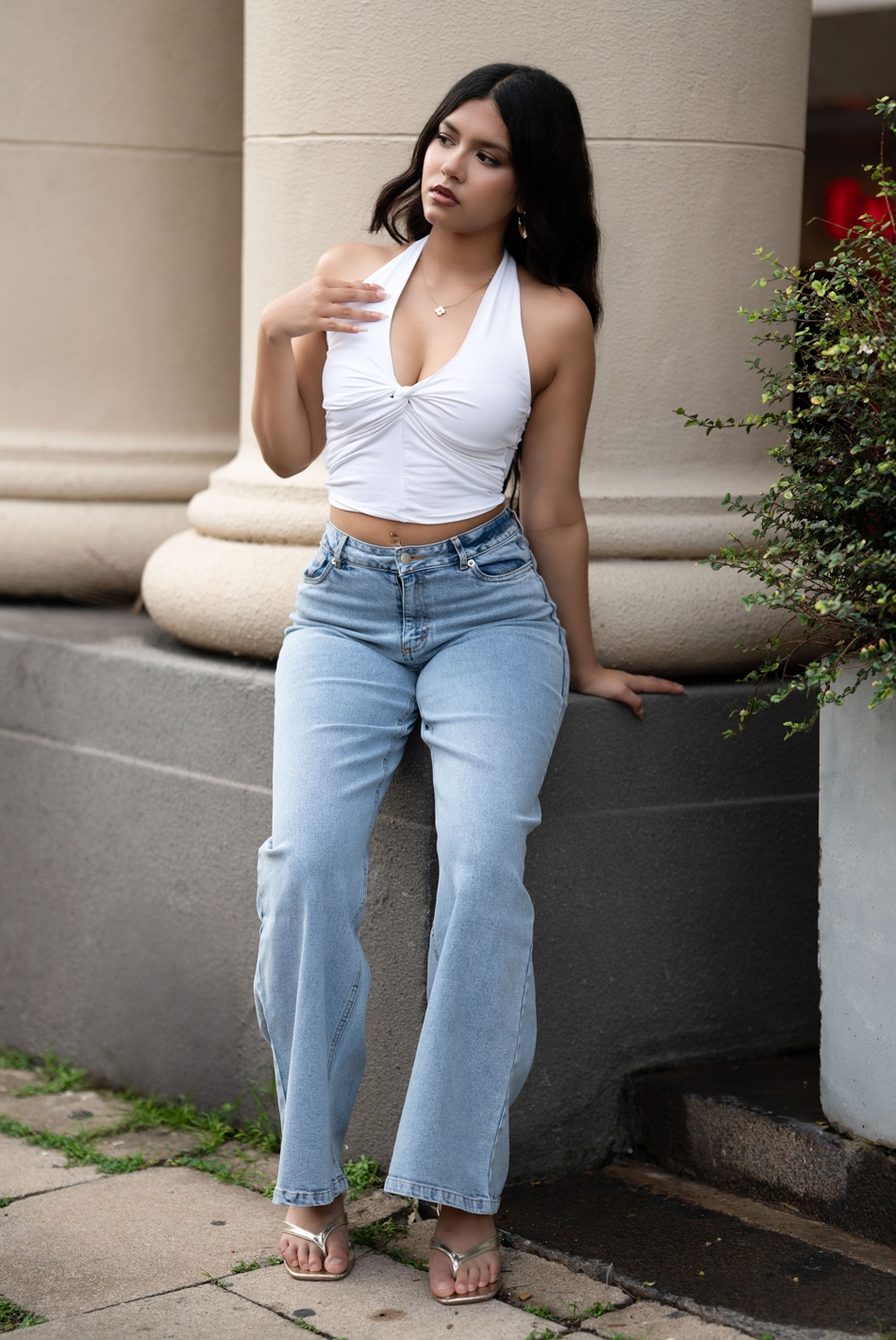 BAYLEEE SWISH WIDE LEG DENIM