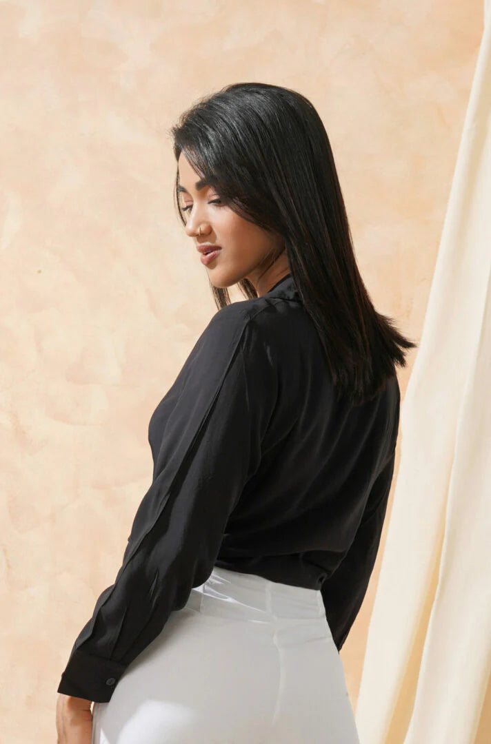 Bayleee Black Basic Shirt