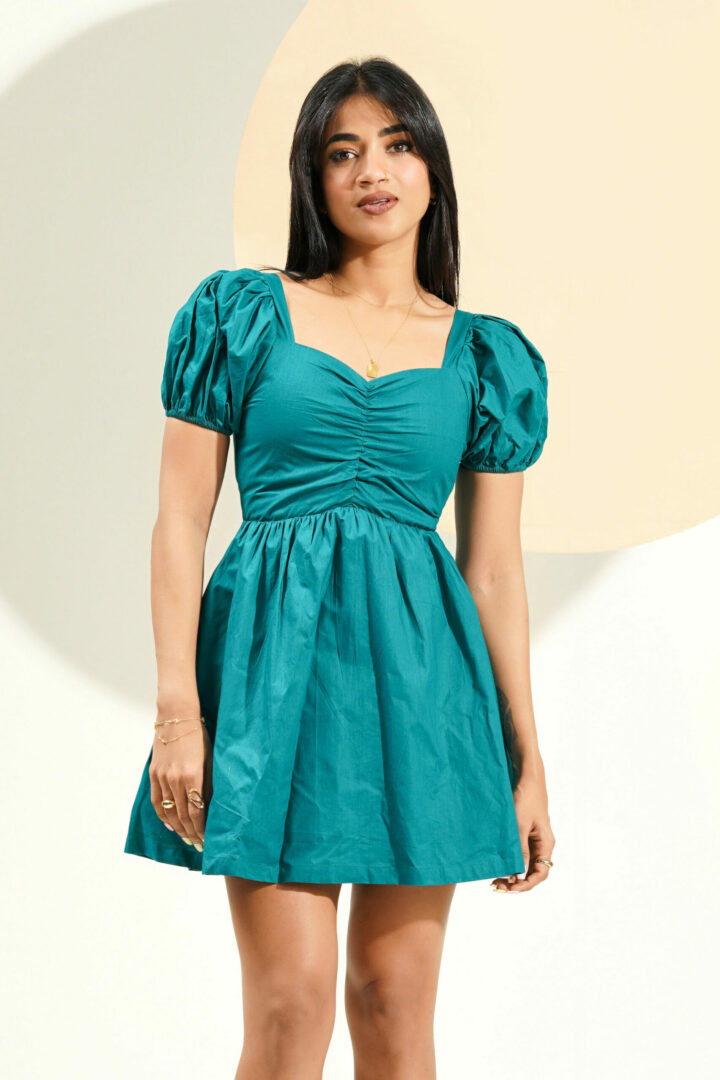 Bayleee Serra Green Mini Dress