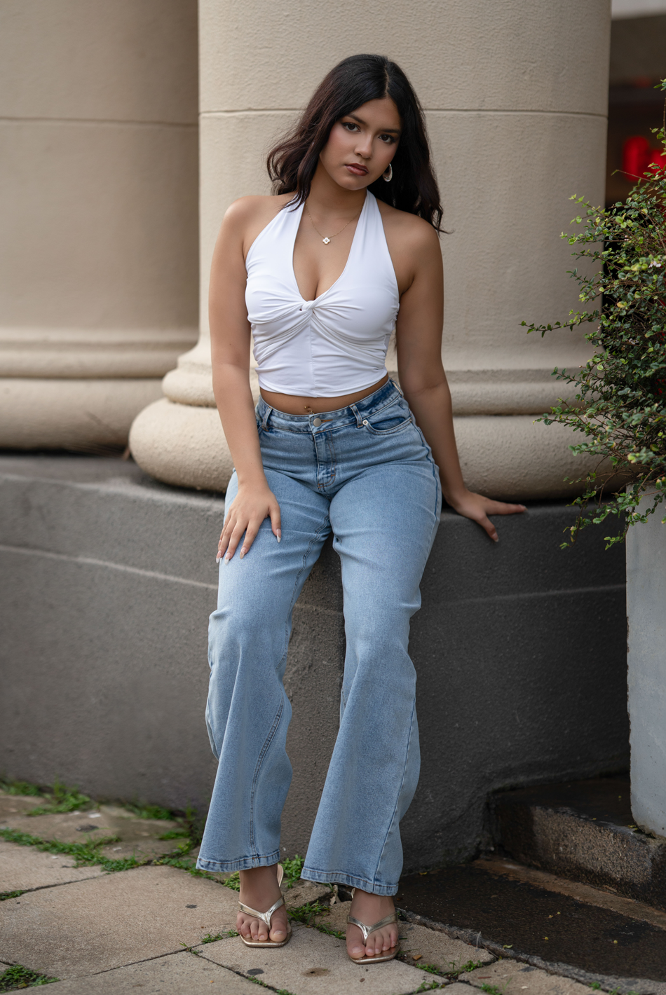BAYLEEE SWISH WIDE LEG DENIM