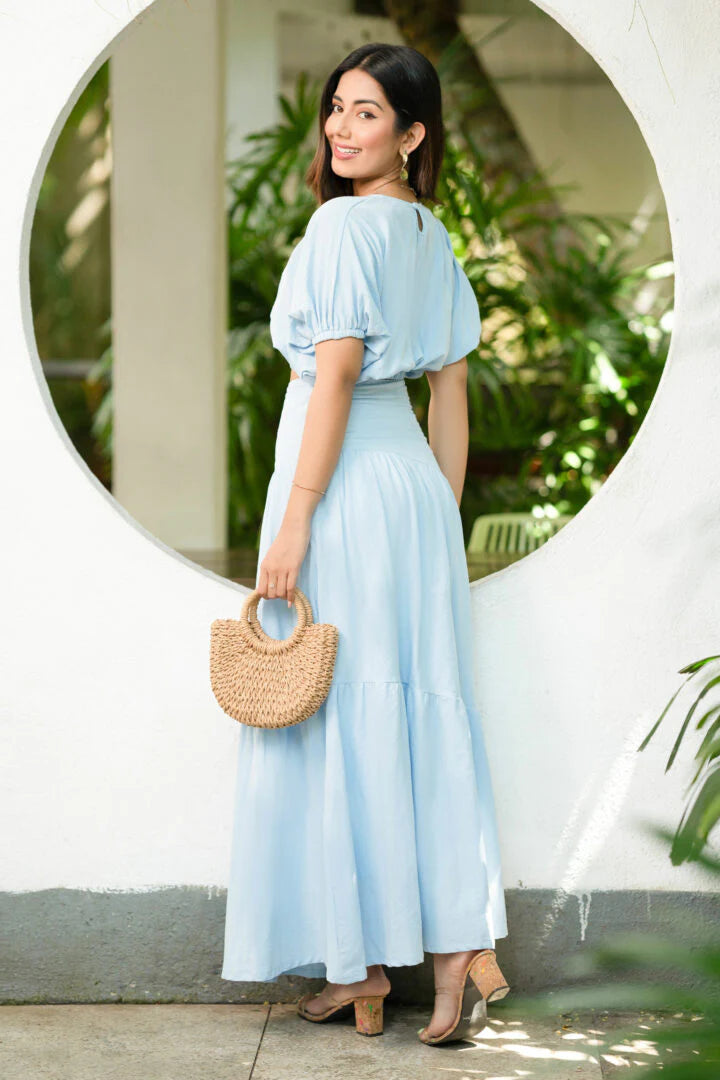 BAYLEEE SARIAH LAYERED MAXI SKIRT