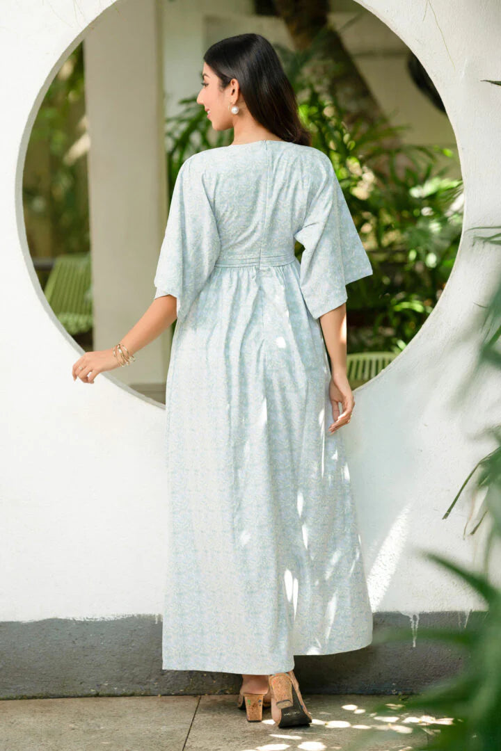 BAYLEEE ARIEL KIMONO SLEEVE MAXI DRESS