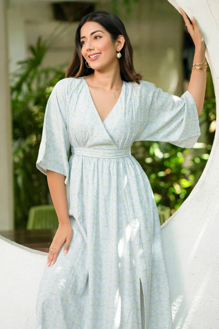 BAYLEEE ARIEL KIMONO SLEEVE MAXI DRESS