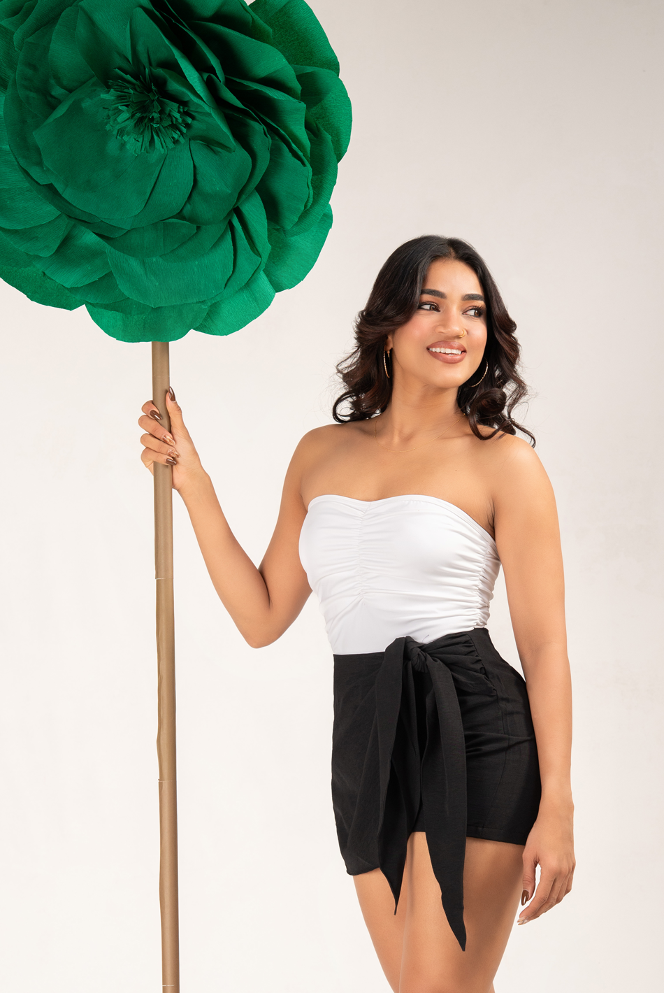 BAYLEEE MAYLEA FRONT GATHERED TUBE TOP