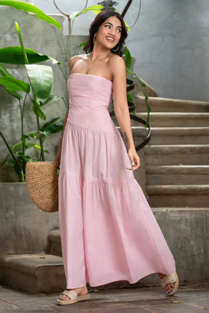 BAYLEEE HEAVENLY HUES TUBE MAXI DRESS