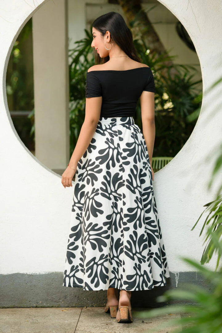 BAYLEEE SYLVIE PRINTED MAXI SKIRT