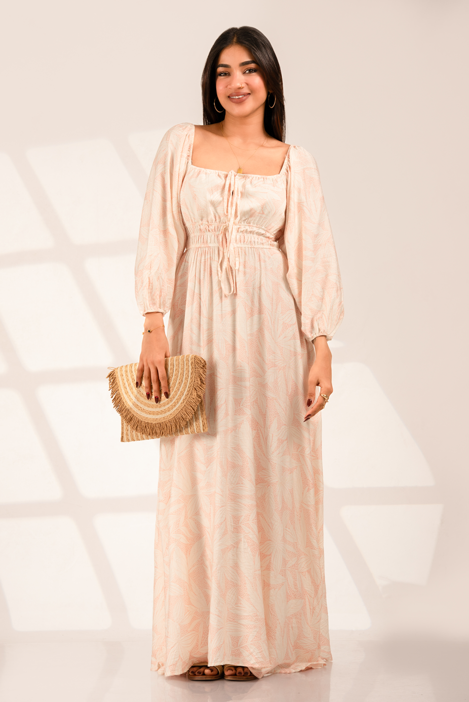 BAYLEEE ORTAL LONG SLEEVE MAXI DRESS