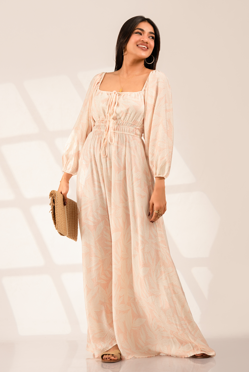 BAYLEEE ORTAL LONG SLEEVE MAXI DRESS