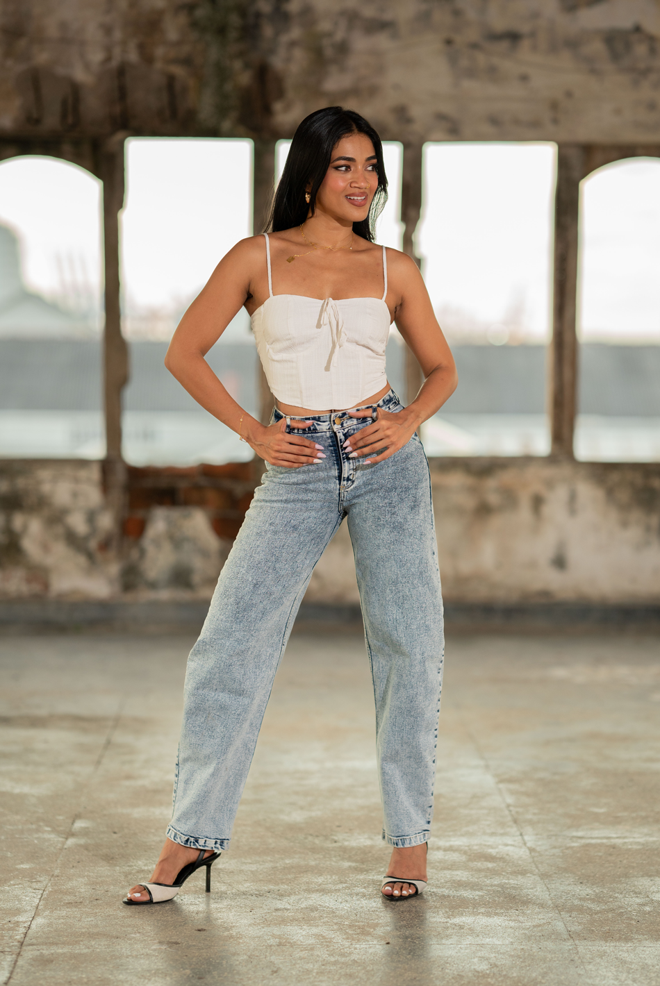 BAYLEEE TRUDY BLUE MOM’S JEAN DENIM