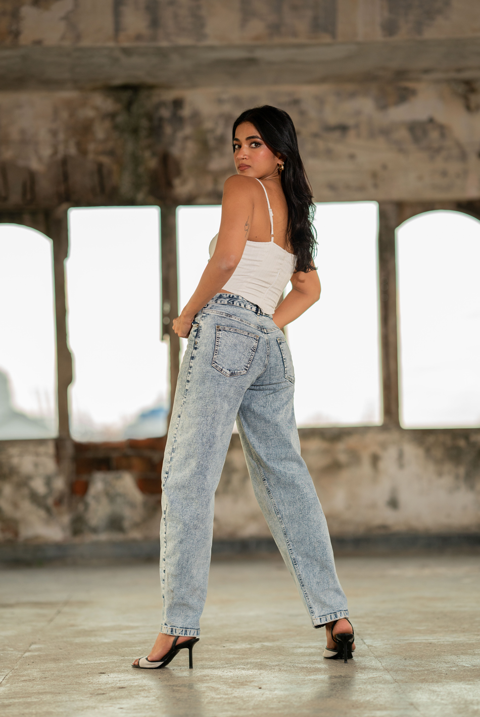BAYLEEE TRUDY BLUE MOM’S JEAN DENIM