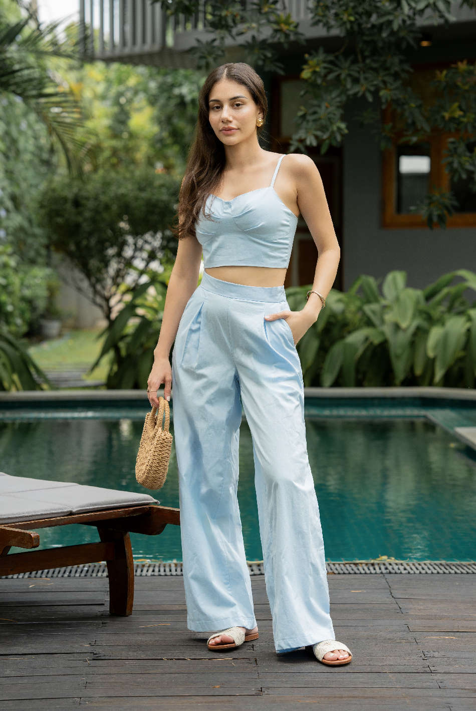 BAYLEEE CALEVIA LIGHT BLUE PANT