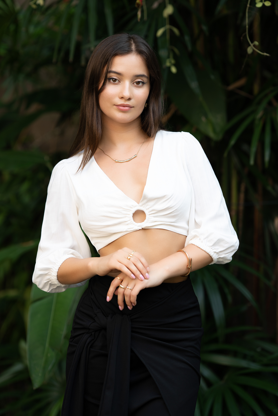 BAYLEEE MAYARI WHITE CROP TOP