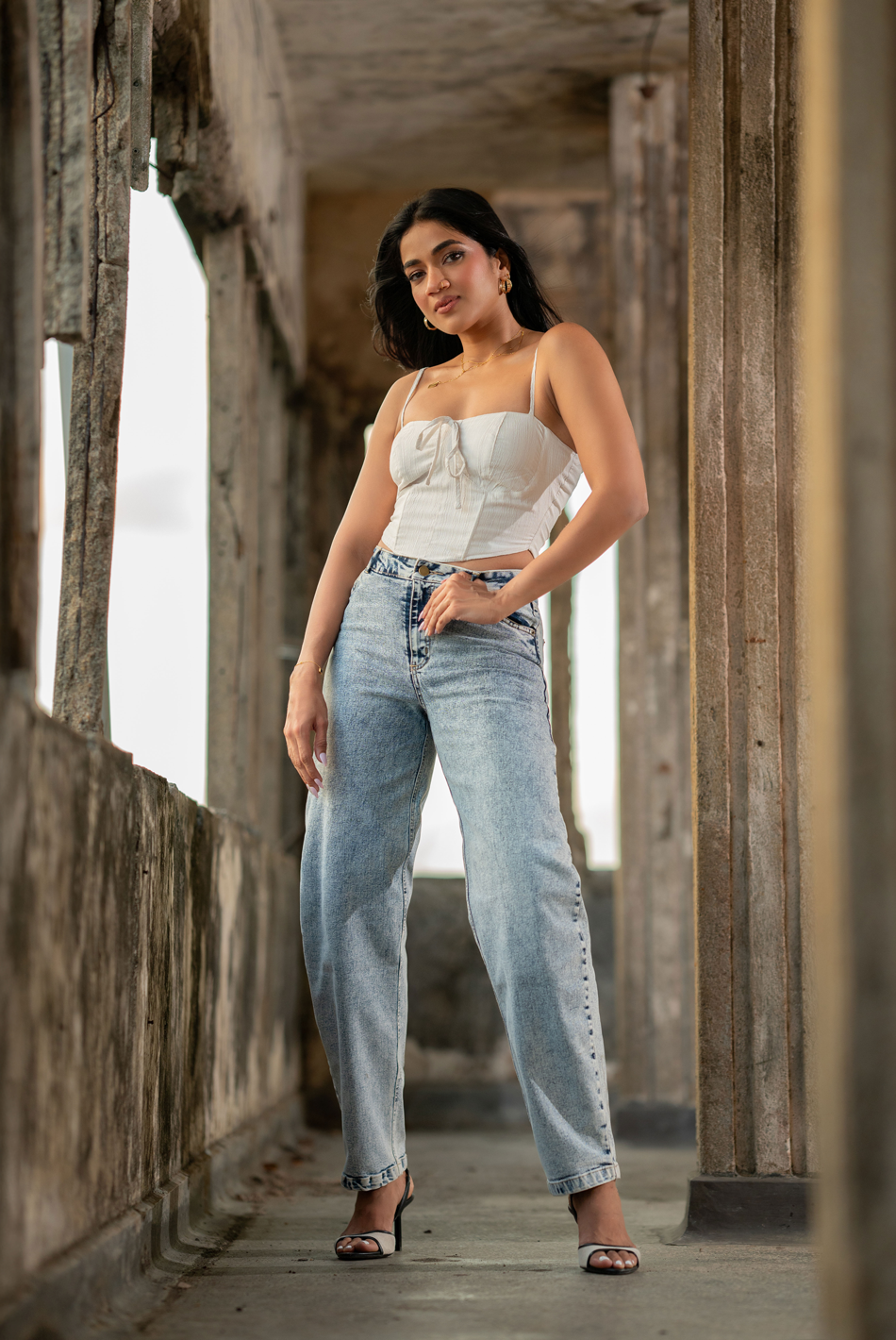 BAYLEEE TRUDY BLUE MOM’S JEAN DENIM