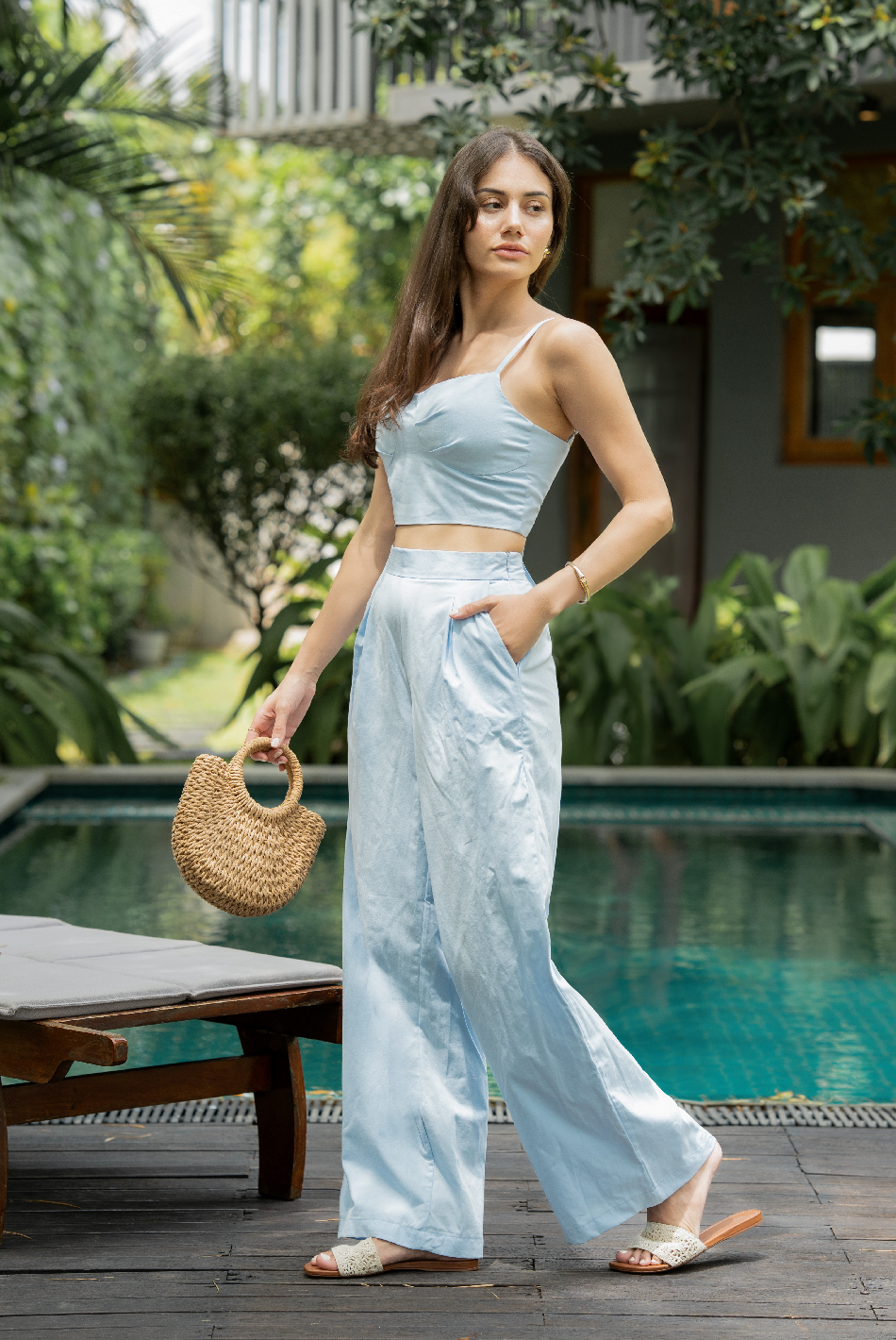 BAYLEEE CALEVIA LIGHT BLUE PANT