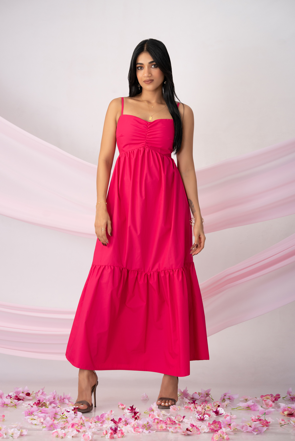 BAYLEEE TALISSA PINK MAXI DRESS