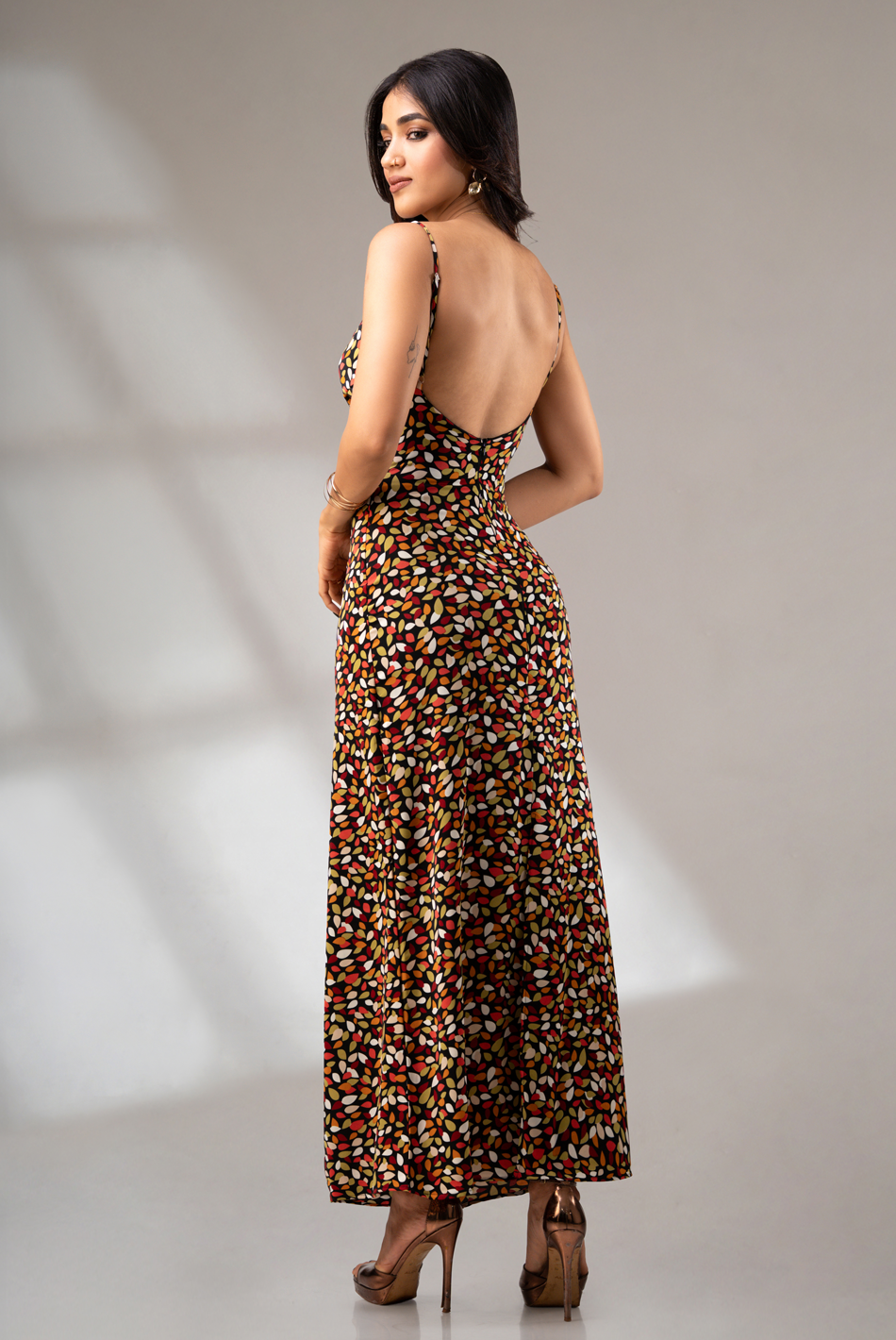BAYLEEE GILLY PRINTED MAXI DRESS