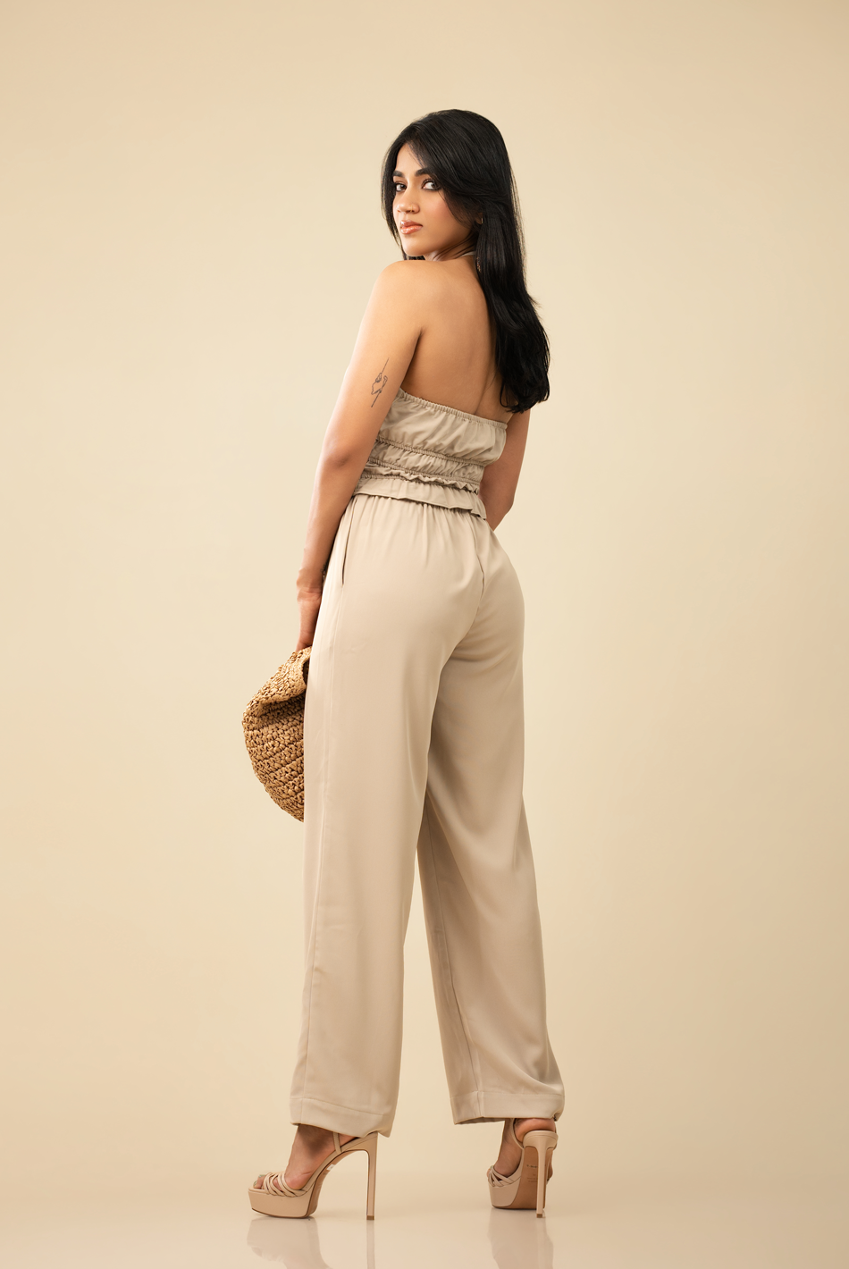 BAYLEEE MAVIS OLIVE GREEN PANT