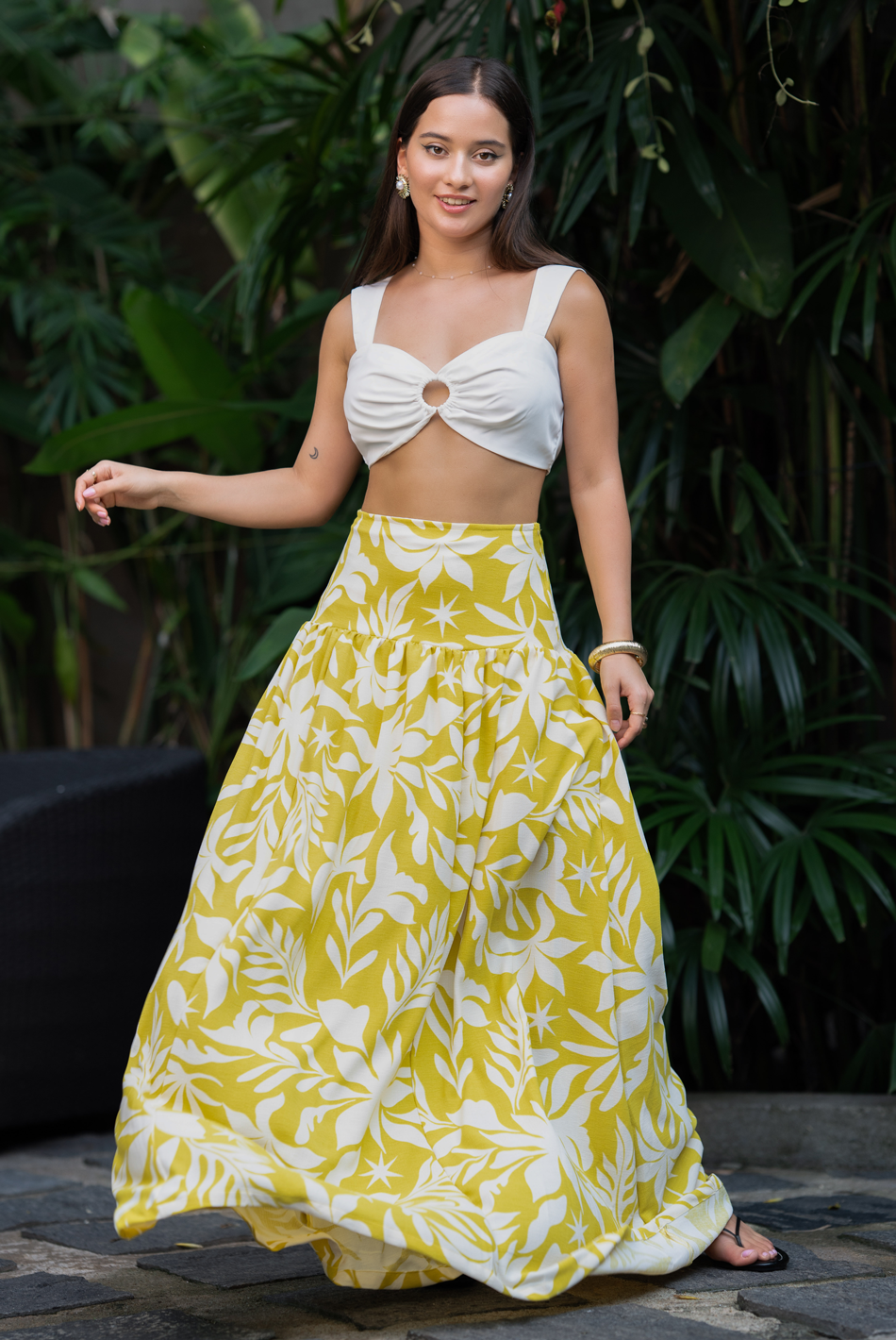 BAYLEEE MALIAH WHITE CROP TOP