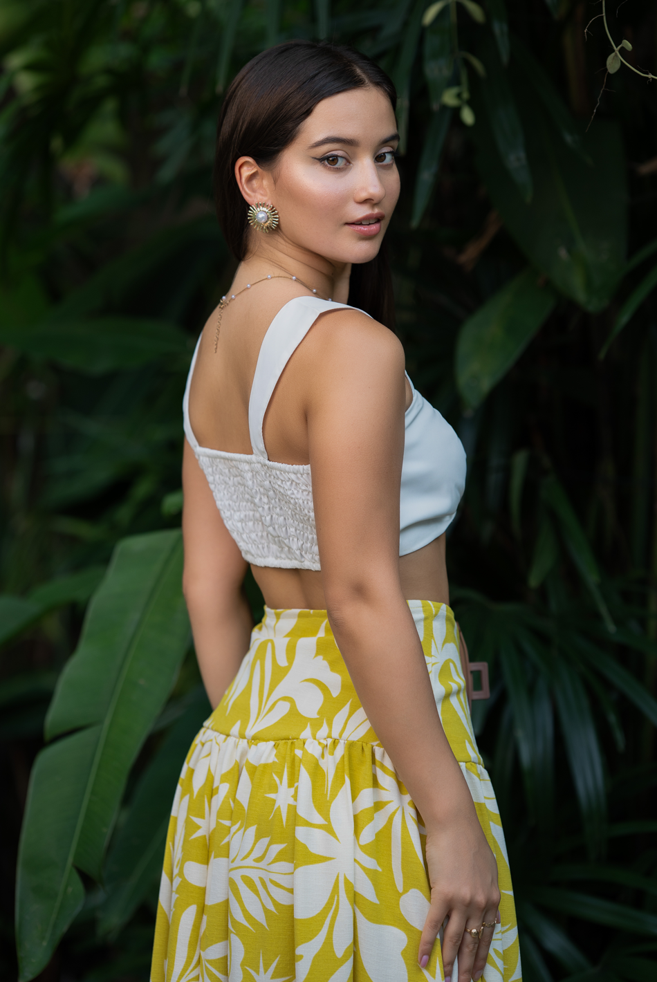 BAYLEEE MALIAH WHITE CROP TOP