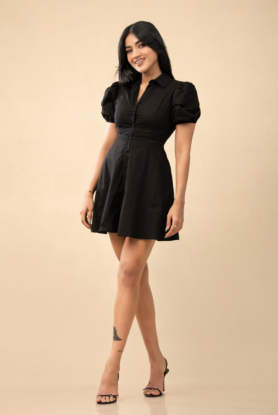 BAYLEEE ORLA BLACK MINI DRESS