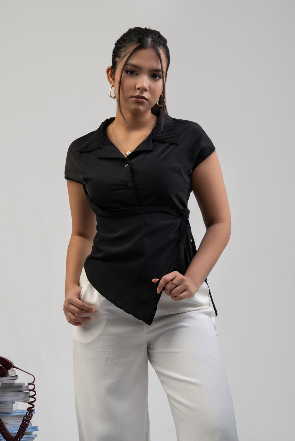 BAYLEEE FLORII FRONT DETAILED TOP