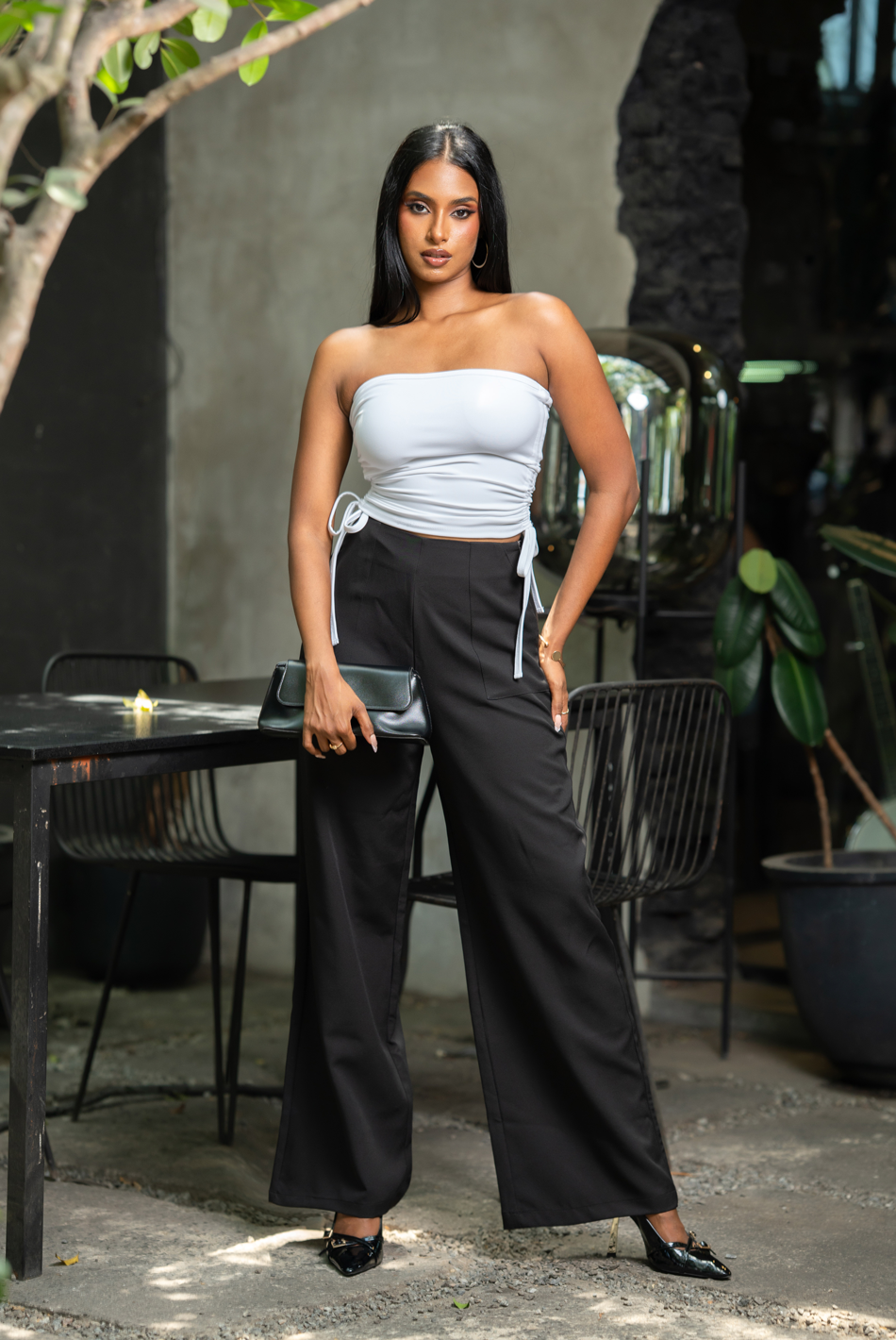 BAYLEEE RHOSWEN WHITE TUBE TOP