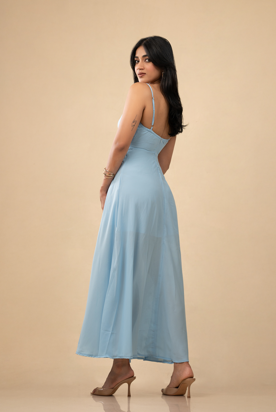 BAYLEEE ZOSIA LIGHT BLUE MAXI DRESS