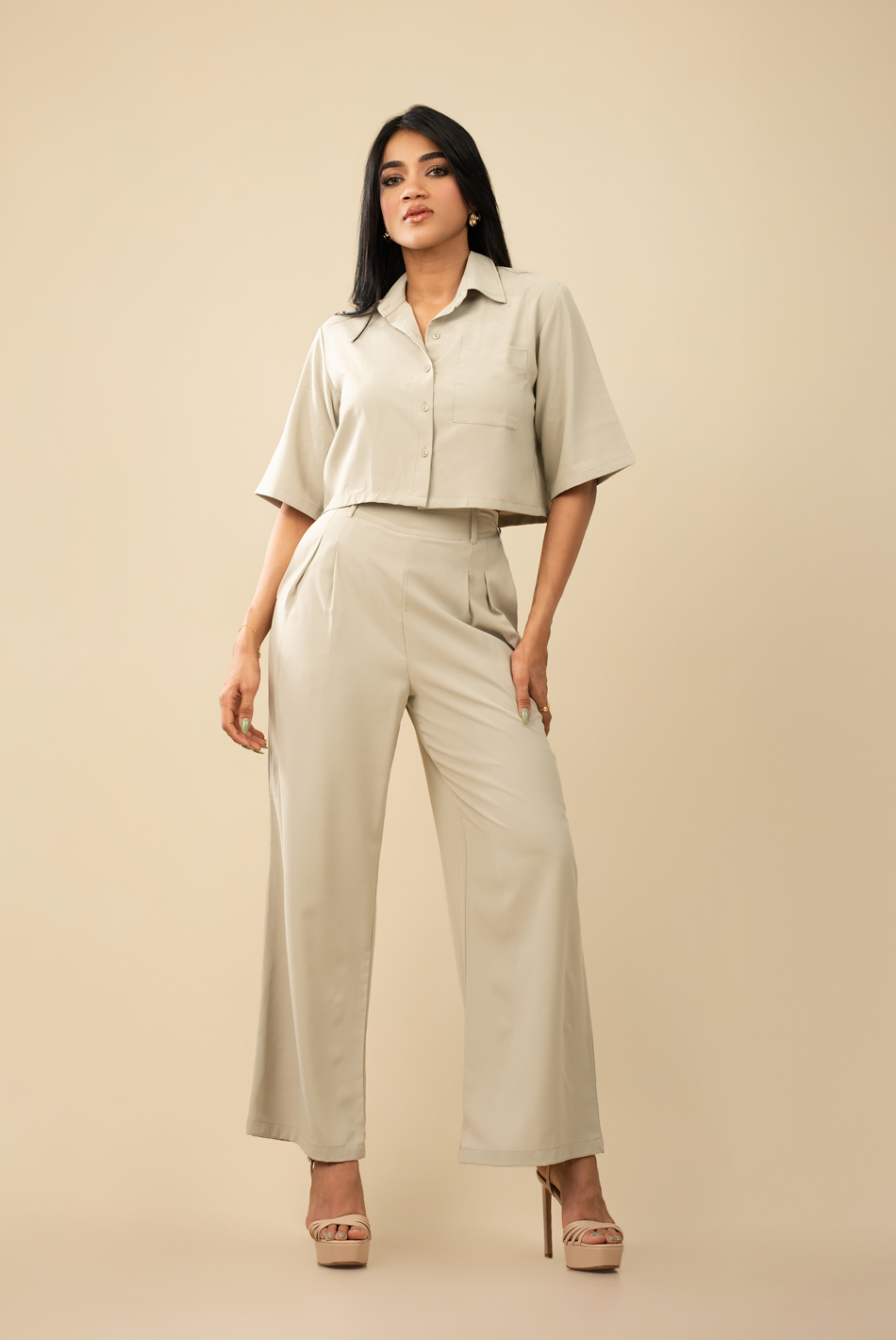 BAYLEEE FILOMINA OLIVE GREEN PANT