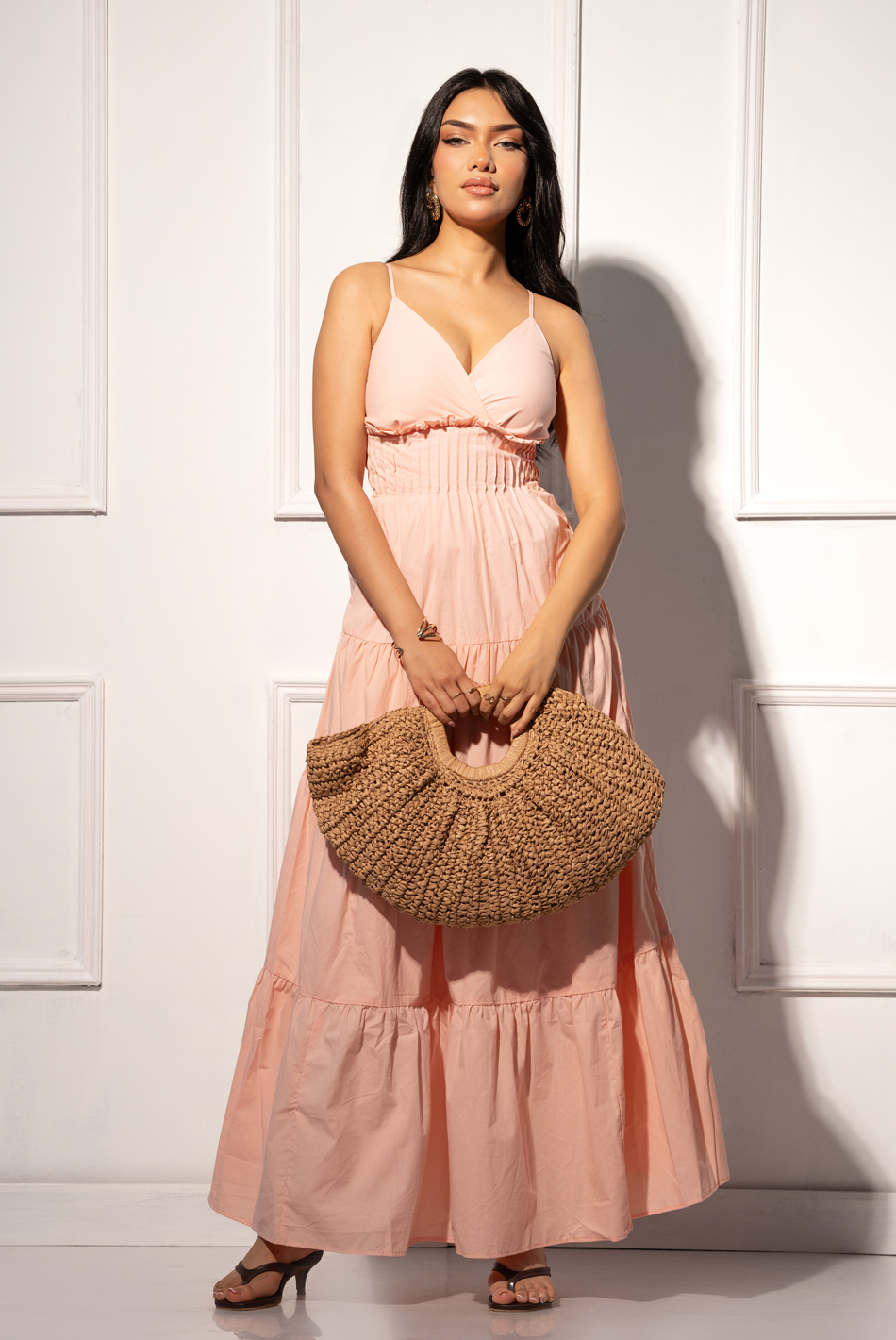BAYLEEE ARMELINE PINK MAXI DRESS