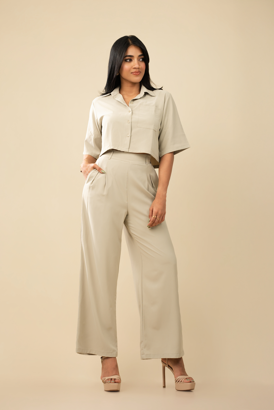 BAYLEEE FILOMINA OLIVE GREEN PANT