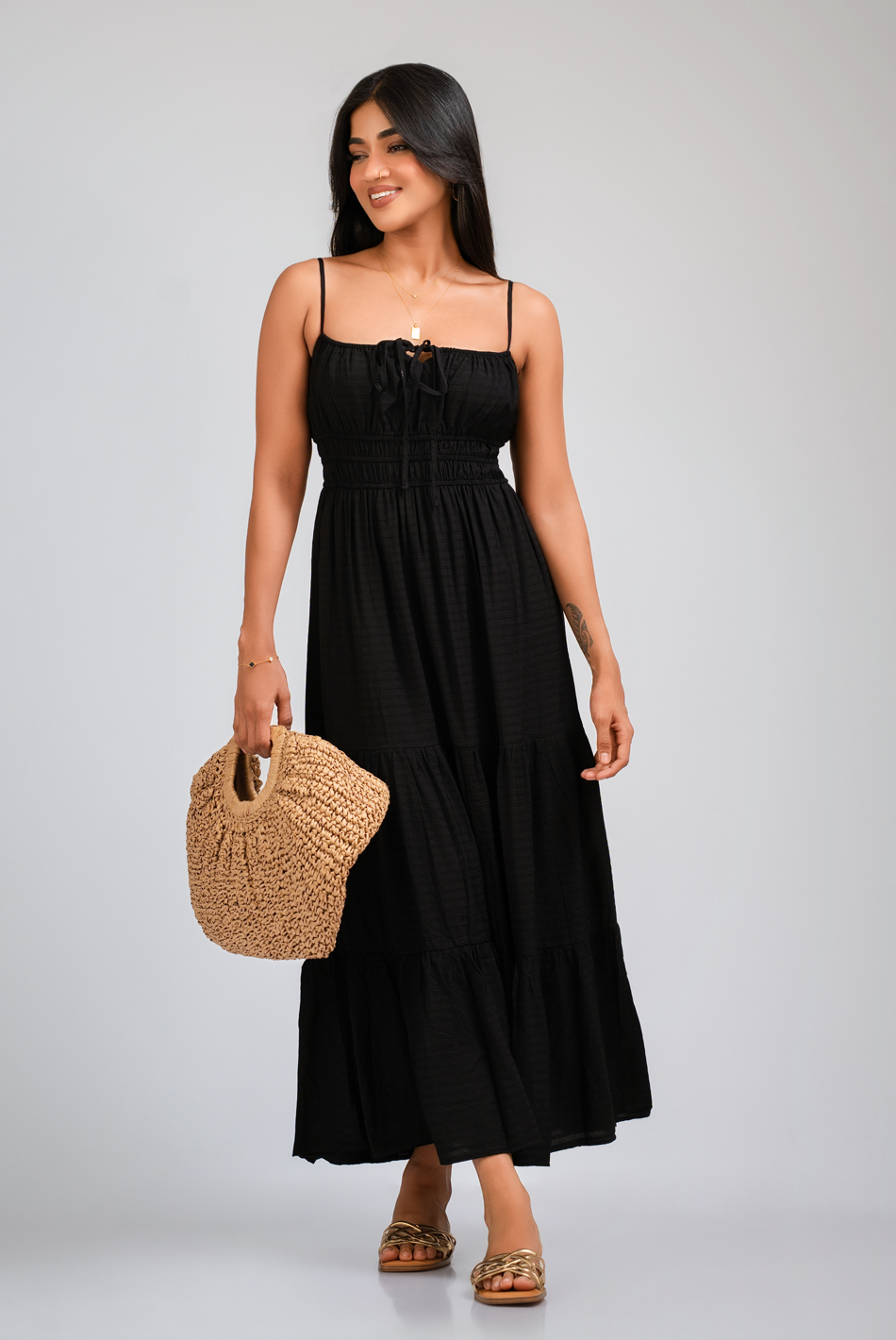 BAYLEEE CLOD BLACK MAXI DRESS