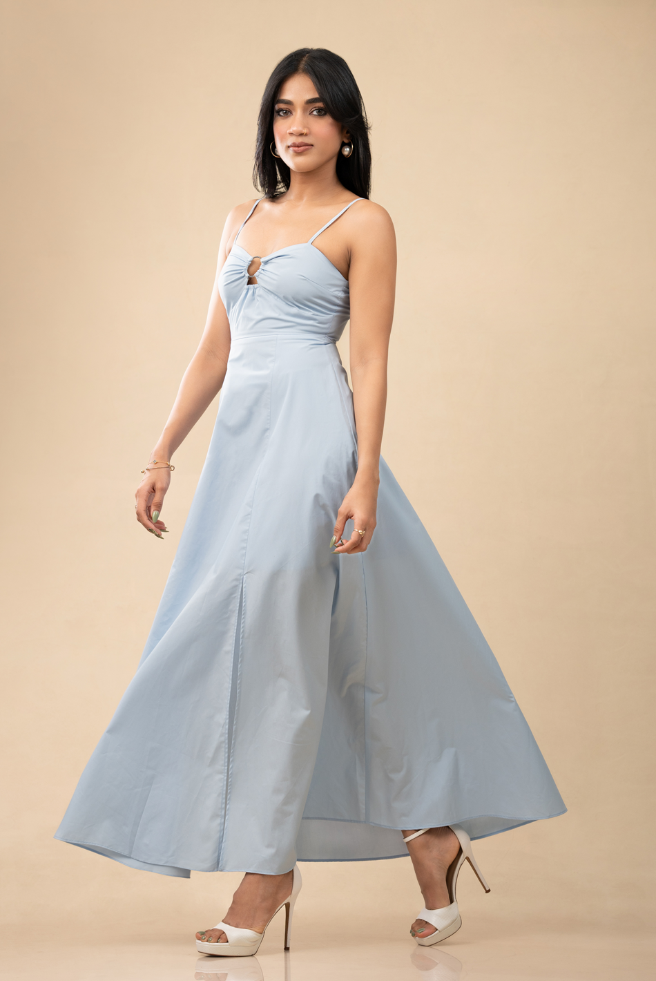 BAYLEEE DULCIE LIGHT BLUE MAXI DRESS