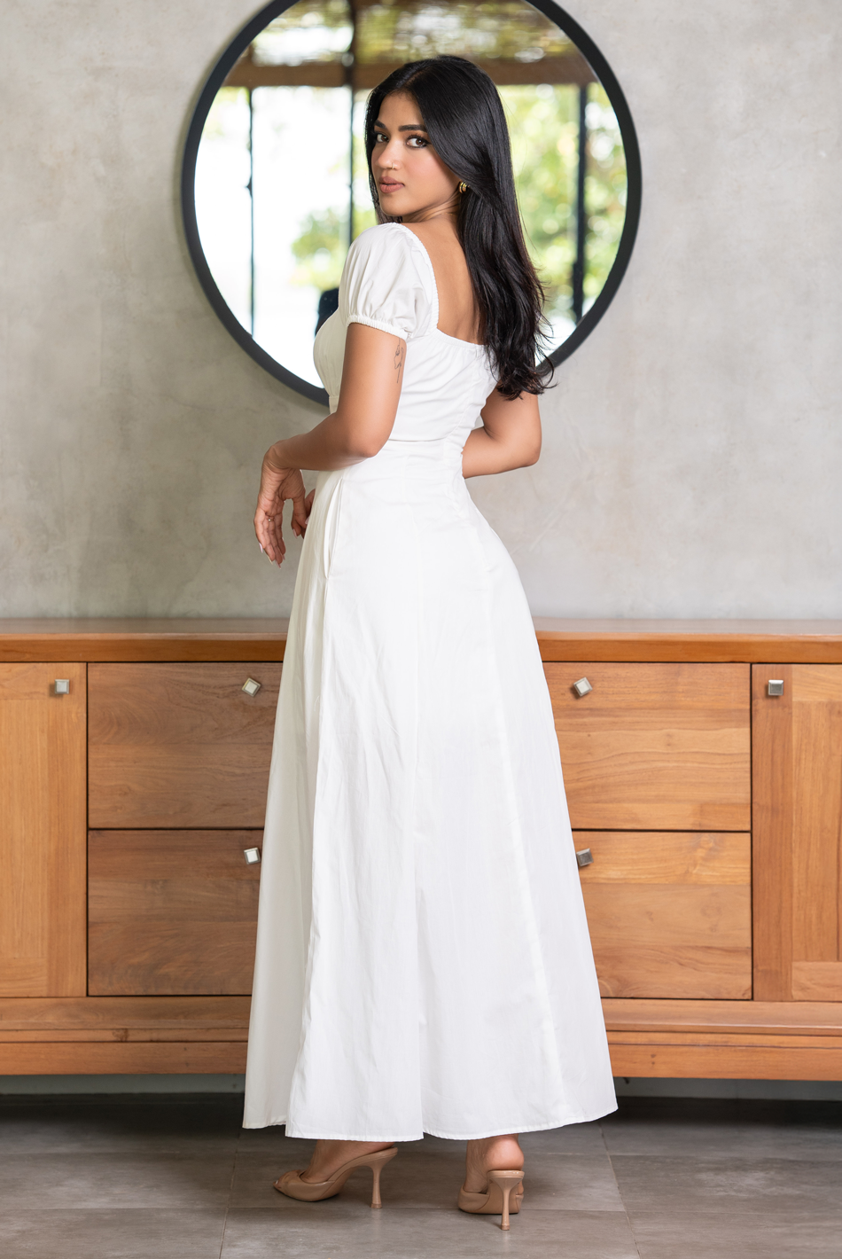 BAYLEEE DOLCEZZA WHITE MAXI DRESS