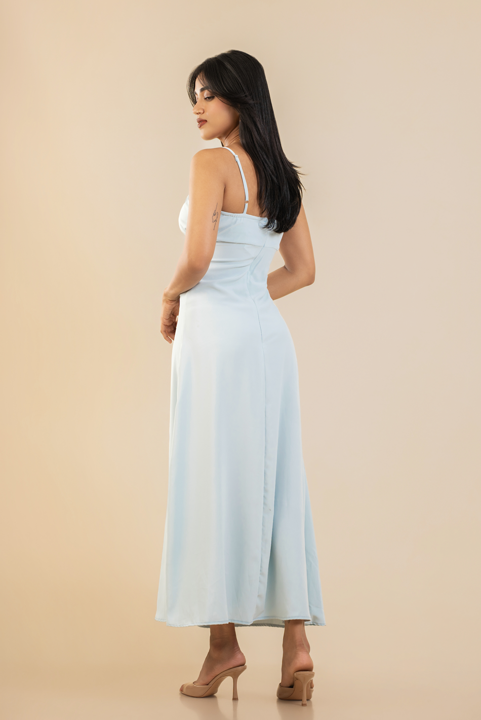 BAYLEEE DEMELZA LIGHT BLUE MAXI DRESS