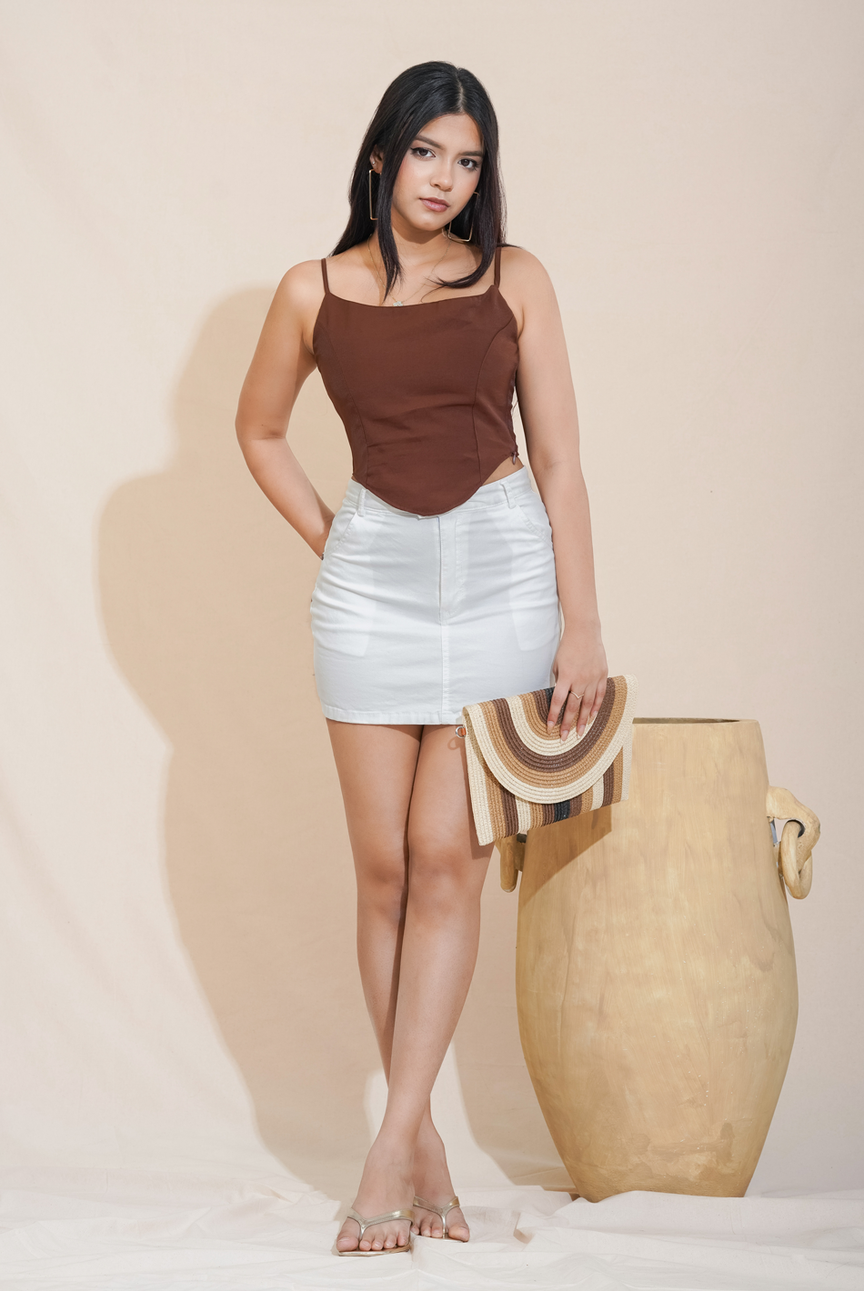 BAYLEEE BALORA SMOCKED DETAILED TOP