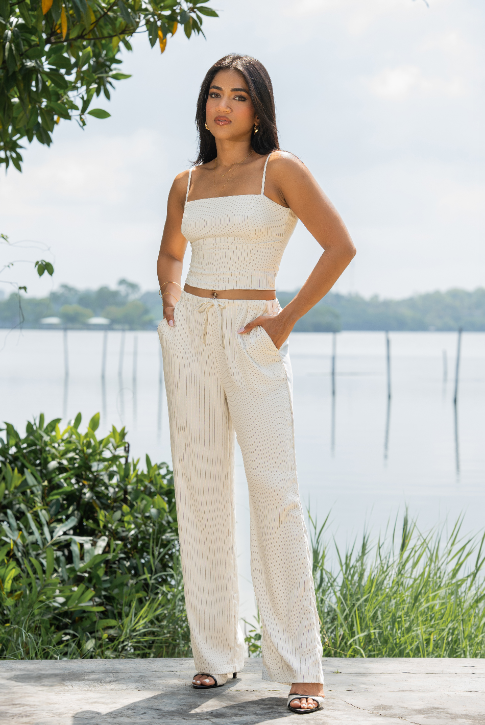 BAYLEEE AMOURA STRIPE PANT