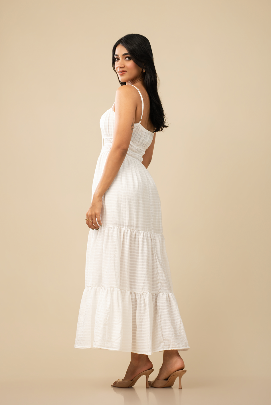 BAYLEEE CLOD WHITE MAXI DRESS