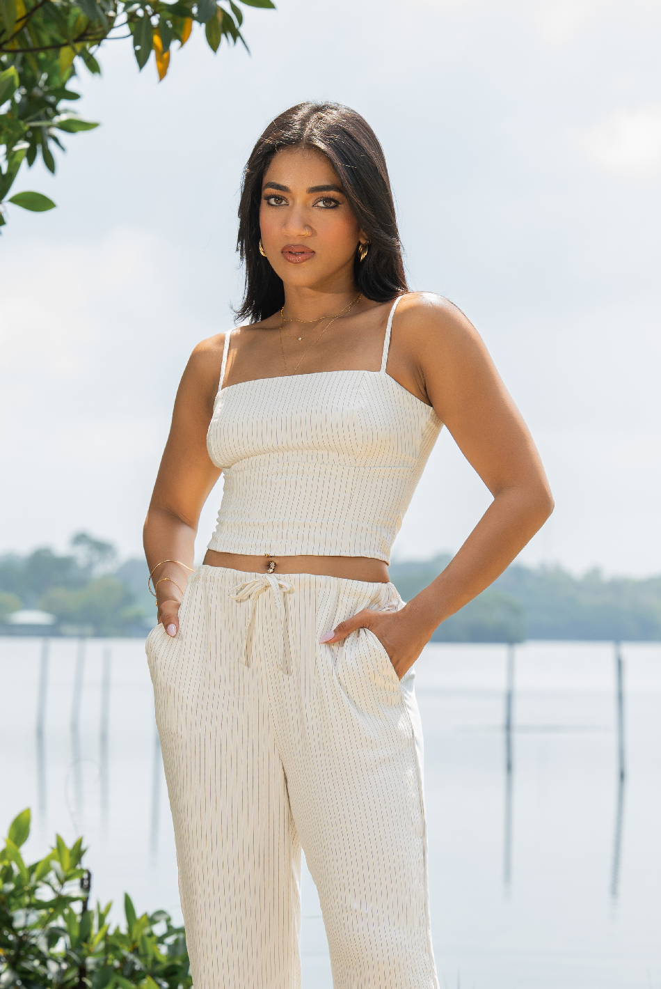 BAYLEEE AMOURA STRIPE TOP